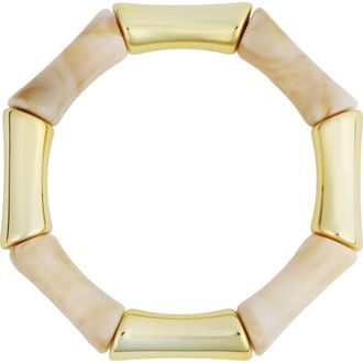 Panacea Beaded Stretch Bracelet in Ivory at Nordstrom