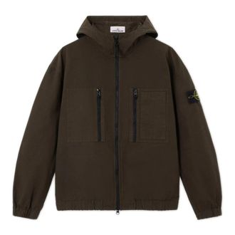 Stone Island 1200011 Cotton Ripstop - Heren - Zomerjassen - Groen - M - Katoen - Jassen