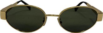 Celine Celine Triomphe zonnebril in goudkleurig metaal