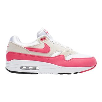 Nike Air Max 1 Sneaker in White / Aster Pink Suede Women Low-Top
