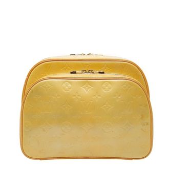 Louis Vuitton Gris Yellow Patent Leather Leather Backpack (Pre-Owned)