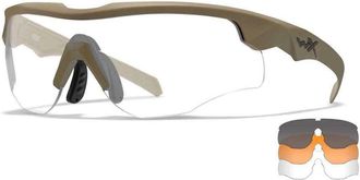 Wiley X Rogue comm Sunglasses, Grey/Clear/Light Rust, One Size