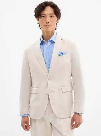 Rodd & Gunn Mens Beige 100% linen jacket