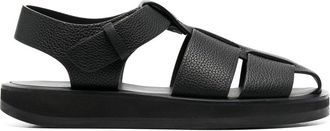The Row Fisherman leather sandals - women - Leather - 40 - Black