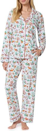 Bedhead Pajamas Teapot Cotton Blend Pajamas in Woodland Wonder at Nordstrom, Size X-Small