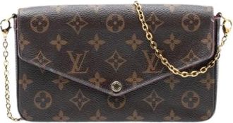Louis Vuitton Pre-owned Cross Body Bags, female, Brown, Size: ONE SIZE Pre-owned Pochette Felicie