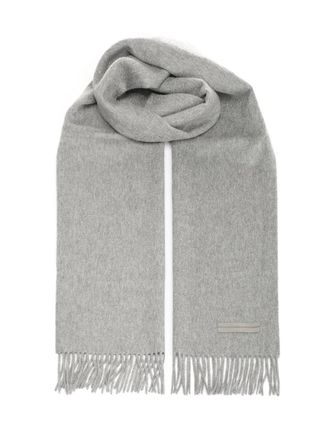 Ermenegildo Zegna Oasi Cashmere Scarf Scarves And Foulards Grey-Uomo