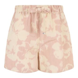 Moncler Casual Shorts, female, Multicolor, Size: XL Floral Print Chin&eacute; Shorts
