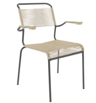 Schubiger M&ouml;bel Spaghetti-Stuhl S&auml;ntis mit Armlehnen