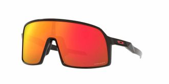 Oakley Unsiex Sutro S Rectangle Sunglasses In Polished Black - Prizm Ruby