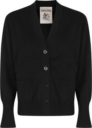 Semicouture Esther Cardigan - Dames - Vesten - Zwart - M - Truien & Vesten
