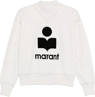 Isabel Marant Moby Logo Print Sweatshirt, Brand Size 32 ( US Size 0 )