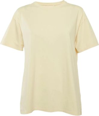 The Row Katoenen T-shirt met ronde hals - Geel