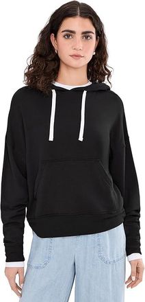 SPLITS59 Joey Long Sleeve Hoodie Womens Sweatshirt Black : MD, Modal/Spandex