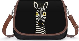 Generic Cartoon Zebra Fashion Womens Crossbody Bags Novelty Handbag Shoulder Bag Purse