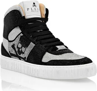 Philipp Plein High-Top Sneakers Notorious Unisex in Black/crystal at Nordstrom, Size 41