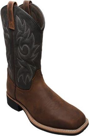 Adtec 12 Work Western Square Toe Boots in Leopard at Nordstrom, Size 10.5