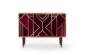 StoryZ Aparador burdeos 2 cajones y 2 puertas L 115 cm