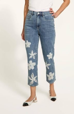 FDJ Suzanne Pencil Crop Denim Jeans In Medium Blue