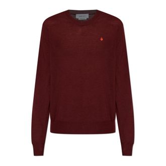 Alexander McQueen Truien & Vesten, Heren, Rood, S, Wol, Wollen Trui met Logo