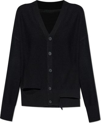 Maison Margiela Mm6 Maison Margiela Cardigan With Wool Trim
