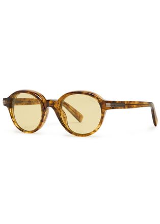 Ermenegildo Zegna Round-frame Sunglasses - Brown - One Size