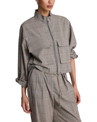 Kenneth Cole Draw Cord Flap Pocket Jacket
