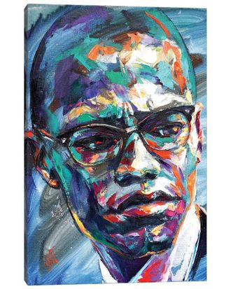 iCanvas Malcolm X By Natasha Mylius Wall Art
