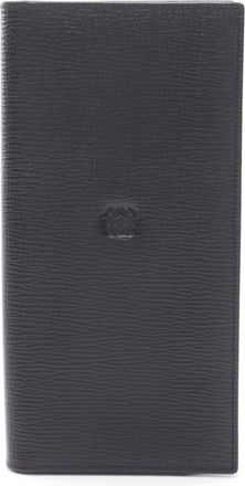 Loewe Black Leather Long Wallet (Bi-Fold) (Pre-Owned)