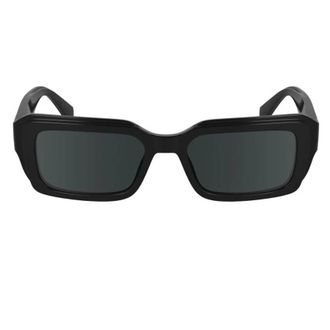 Calvin Klein Dark Grey Rectangular Unisex Sunglasses CKJ24620S 001 53