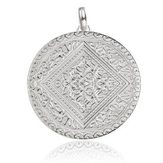 Monica Vinader Mini Marie Pendant, Sterling Silver