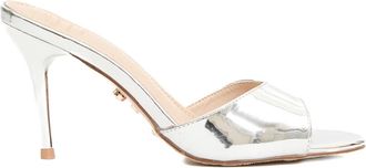 Twentyfourhaitch May Muilezel met Hak - Dames - Muiltjes - Wit - 38 EU - Leer - Schoenen