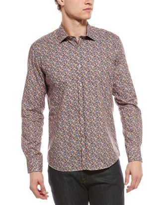Scott Barber Canclini Floral Print Shirt
