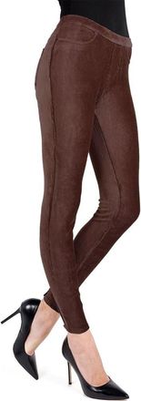 MeMoi Thin Ribbed Corduroy Leggings in Java at Nordstrom Rack, Size Large/x-Large
