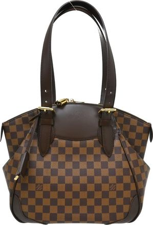 Louis Vuitton Verona Damier Brown Canvas Handbag (Pre-Owned)