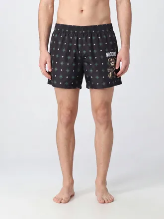 Moschino Monaco Polyester Swimming Shorts with Teddy Bear Print