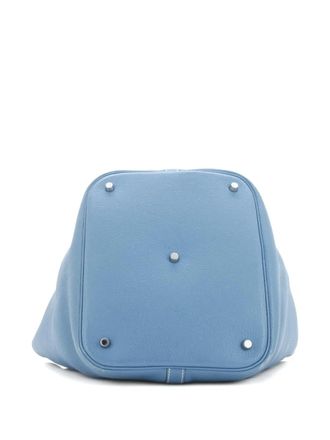 Herm&egrave;s Picotin Lock Bag Clemence GM bucket bag - Blu