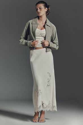 Blank NYC Cropped Suede Moto Jacket