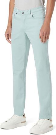 Bugatchi Preston Straight Leg Five Pocket Pants in Seafoam at Nordstrom, Size 35