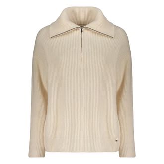 Herno Jumper with front zip - female - Herno - Turtlenecks - White - 2XL - Knitwear