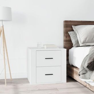 vidaXL Bedside Cabinet White 50x39x47 cm vidaXL
