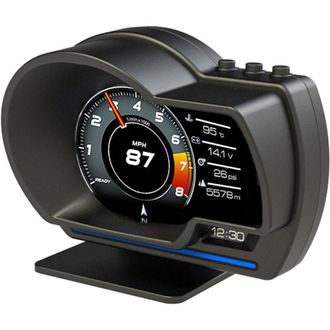 OEM Pantalla Frontal Para Coche Obd2 Gps Con Doble Indicador Inteligente, Pantalla Lcd, Lectura De C&oacute;digos De Aver&iacute;a Y Flujo De Datos, Apta Para Todos Los