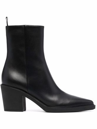 Gianvito Rossi Dylan leather ankle boots - women - Leather - 41 - Black