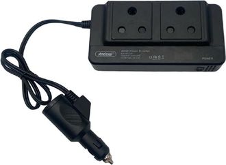 Trade Shop Trade Shop Traesio - Trade Shop - Inverter Di Alimentazione Auto 300w Con 2 Porte Usb Per Caricabatterie Q-cc8200