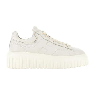 Hogan H-Stripes Leren Sneakers - Dames - Sneakers - Wit - 38 EU - Leer - Schoenen