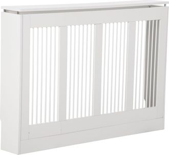HOMCOM Cubre radiadores 120x18x84 cm blanco