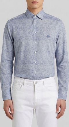 Etro Camicia Etro in cotone con stampa Paisley