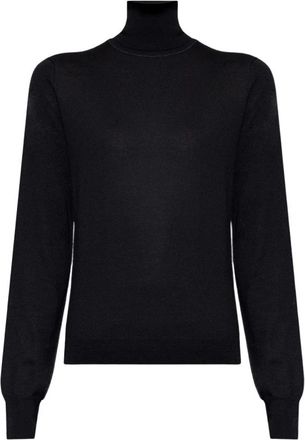 Maison Margiela Wollen coltrui - Dames - Coltruien - Zwart - S - Wol - Truien & Vesten