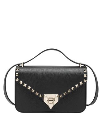 Valentino Garavani Black Rockstud Small Shoulder Bag