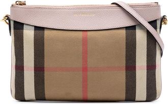 Burberry Pre-owned Burberry House Check Canvas Derby Peyton Crossbody Ladies YCFM5M4SFOX0G7NQ